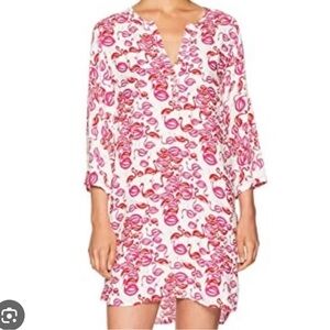 NWT Josie Natori Flamingo Print Sleep Shirt Size Large